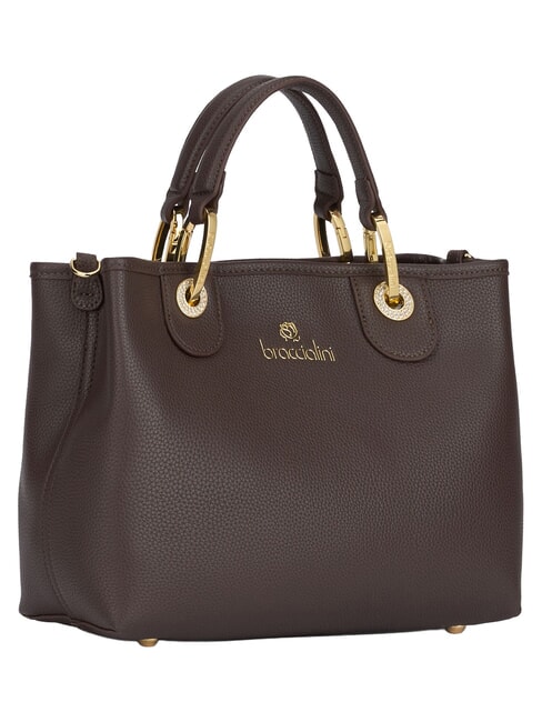 BETH Sac &agrave; main M avec double poign&eacute;e marron - Sacs pour Femme
