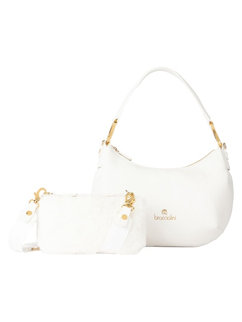 BETH Sac bandouli&egrave;re M, avec bandouli&egrave;re blanc - Sacs pour Femme
