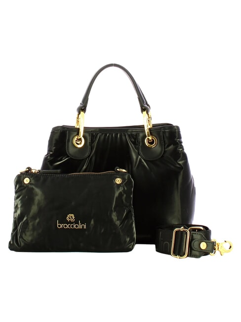 BETH PUFFY Sac &agrave; main M, avec bandouli&egrave;re noir - Sacs pour Femme