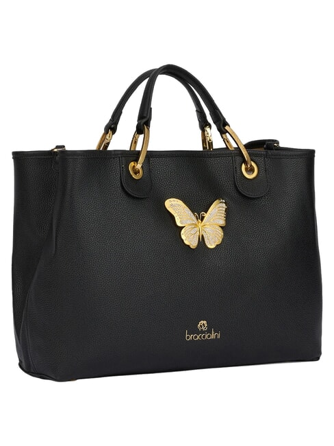 BETH JEWELS Sac &agrave; main &agrave; double anse, avec bandouli&egrave;re noir - Sacs pour Femme