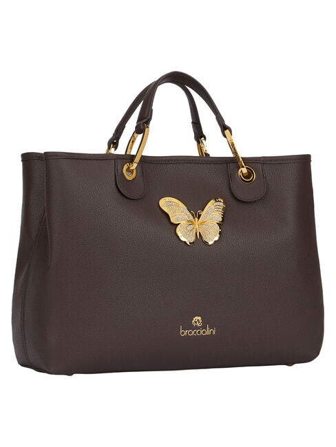 BETH JEWELS Sac &agrave; main &agrave; double anse, avec bandouli&egrave;re marron - Sacs pour Femme