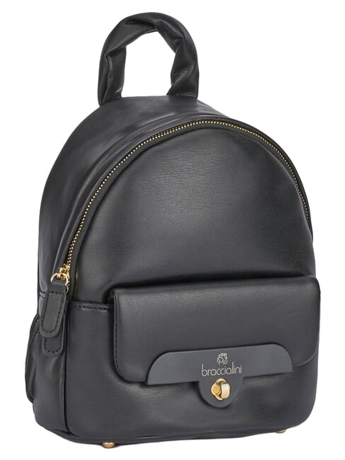 PUFFY Sac &agrave; dos effet nappa noir - Sacs pour Femme