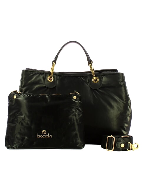 BETH PUFFY Sac &agrave; main L, avec bandouli&egrave;re noir - Sacs pour Femme