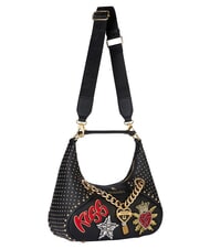 BRACCIALINI ROCK Sac bandouli&egrave;re M, avec bandouli&egrave;re noir - Sacs pour Femme - 2