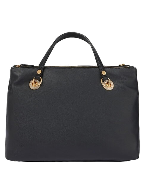 NORA Sac &agrave; main en cuir avec bandouli&egrave;re noir - Sacs pour Femme