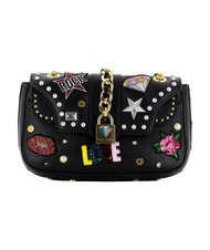 BRACCIALINI ROCK Sac bandouli&egrave;re S noir - Sacs pour Femme - 6