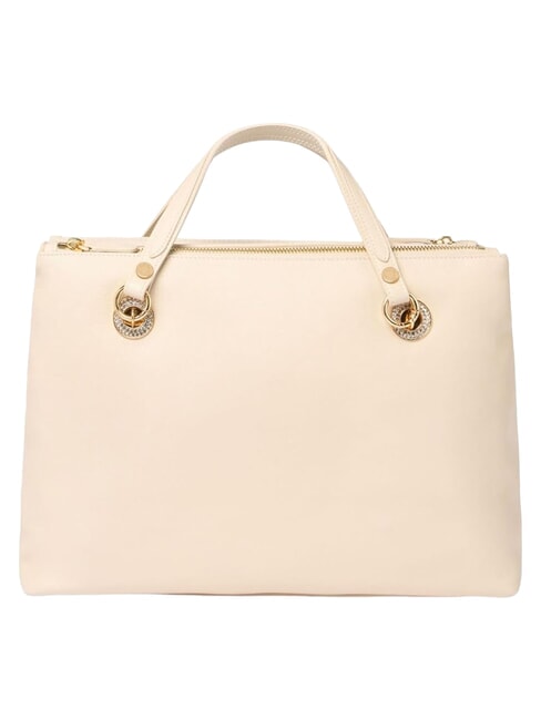 NORA Sac &agrave; main en cuir avec bandouli&egrave;re beige - Sacs pour Femme
