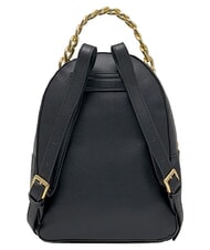 BRACCIALINI ROCK Sac &agrave; dos avec poche avant &agrave; clip noir - Sacs pour Femme - 3
