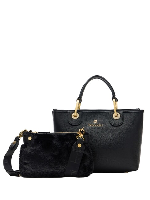 BETH Sac &agrave; main M avec double poign&eacute;e noir - Sacs pour Femme