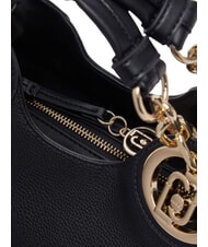 LIUJO FAIZA Sac &agrave; main avec bandouli&egrave;re noir/laiton dor&eacute; - Sacs pour Femme - 5