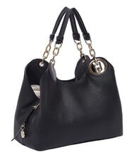 LIUJO FAIZA Sac &agrave; main avec bandouli&egrave;re noir/acier - Sacs pour Femme - 2