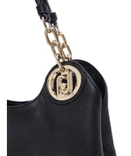 LIUJO FAIZA Sac &agrave; main avec bandouli&egrave;re noir/acier - Sacs pour Femme - 4