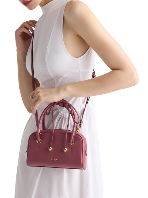 POPPY Mini sac &agrave; main avec bandouli&egrave;re pomme rouge - Sacs pour Femme
