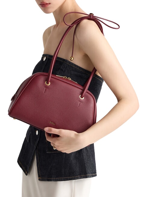 POPPY Sac bandouli&egrave;re en cuir pomme rouge - Sacs pour Femme