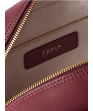 FURLA POPPY Sac bandouli&egrave;re en cuir pomme rouge - Sacs pour Femme - 4