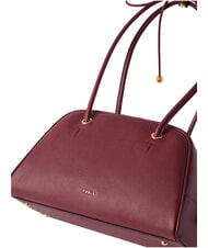 FURLA POPPY Sac bandouli&egrave;re en cuir pomme rouge - Sacs pour Femme - 5