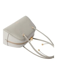 FURLA POPPY Sac bandouli&egrave;re en cuir gris pierre - Sacs pour Femme - 4