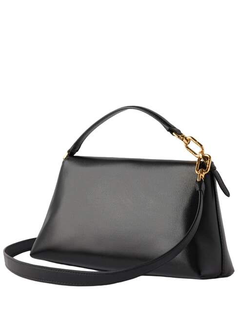 SFERA SOFT Sac &agrave; main en cuir, avec bandouli&egrave;re Noir - Sacs pour Femme