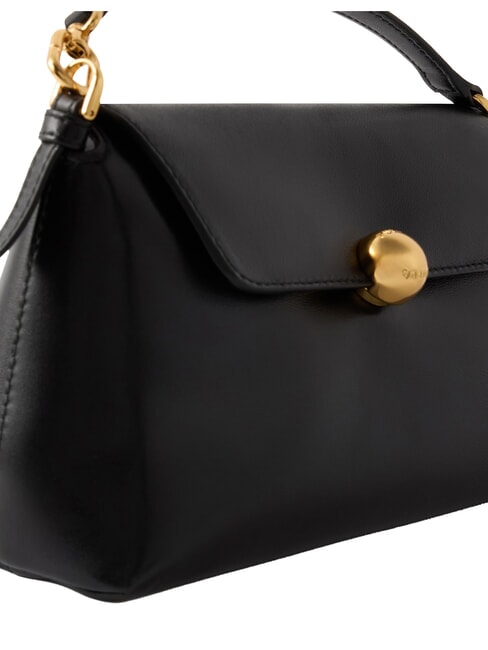 SFERA SOFT Sac &agrave; main en cuir, avec bandouli&egrave;re Noir - Sacs pour Femme