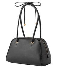 FURLA POPPY Sac bandouli&egrave;re en cuir Noir - Sacs pour Femme - 3