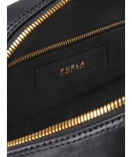 FURLA POPPY Sac bandouli&egrave;re en cuir Noir - Sacs pour Femme - 4