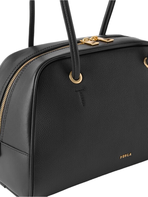 POPPY Sac bandouli&egrave;re en cuir Noir - Sacs pour Femme