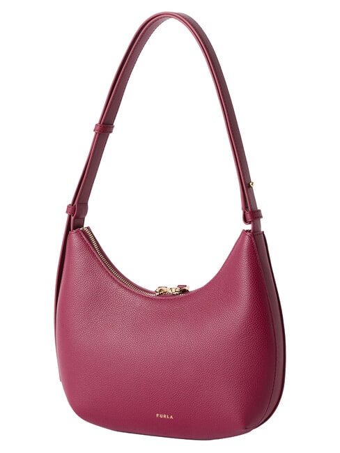 GOCCIA Sac bandouli&egrave;re en cuir martel&eacute; rhododendron - Sacs pour Femme