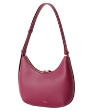 FURLA GOCCIA Sac bandouli&egrave;re en cuir martel&eacute; rhododendron - Sacs pour Femme - 3