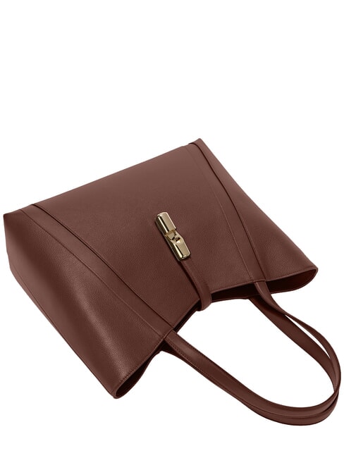 GOCCIA Sac &agrave; bandouli&egrave;re en cuir chocolat - Sacs pour Femme
