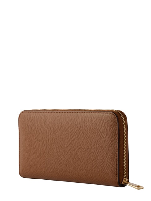 CAMELIA Grand portefeuille zipp&eacute; Cognac - Portefeuilles Femme