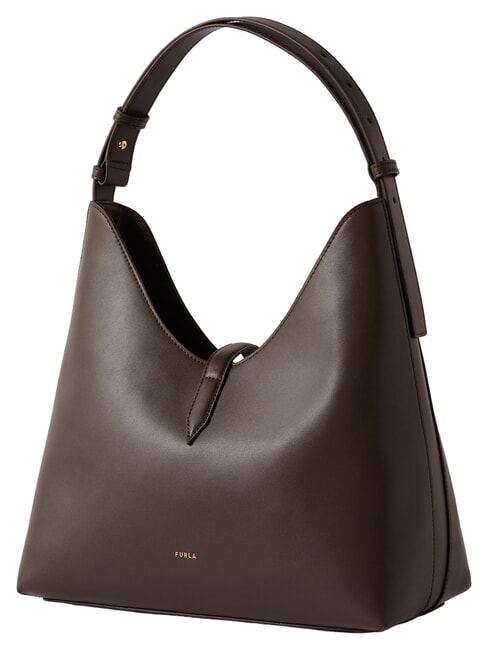 GOCCIA Sac bandouli&egrave;re en cuir chocolat - Sacs pour Femme