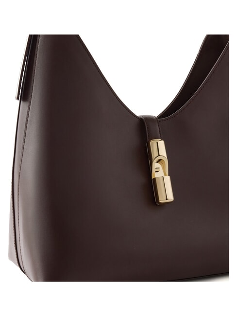 GOCCIA Sac bandouli&egrave;re en cuir chocolat - Sacs pour Femme