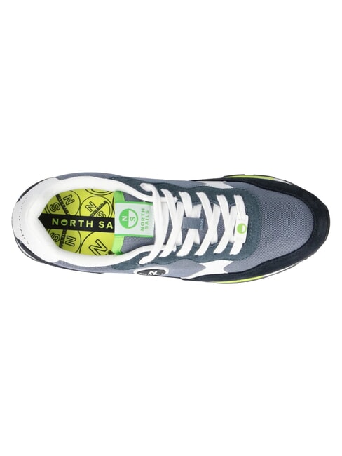 ROUTE Baskets bleu marine-vert citron - Chaussures Homme