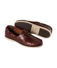 NORTH SAILS DECK LEATHER mocassins en cuir brun fonc&eacute; - Chaussures Homme - 3