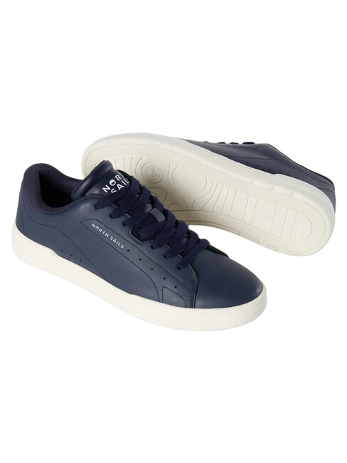 FENDER PLAIN Baskets en cuir marine - Chaussures Homme
