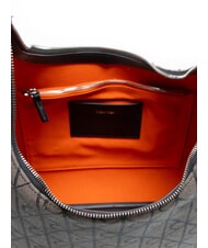 CALVIN KLEIN EMBLEM JAQUARD Le sac bandouli&egrave;re lotus beige/noir aop jqd - Sacs pour Femme - 5