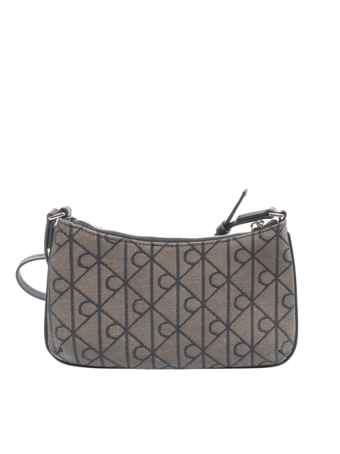 EMBLEM AOP Mini sac bandouli&egrave;re lotus beige / noir aop - Sacs pour Femme