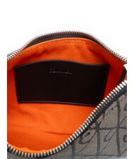 CALVIN KLEIN EMBLEM AOP Mini sac bandouli&egrave;re lotus beige / noir aop - Sacs pour Femme - 5