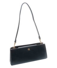 CALVIN KLEIN CK ELONGATED sac bandouli&egrave;re sur noir - Sacs pour Femme - 2