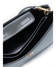 CALVIN KLEIN CK ELONGATED sac bandouli&egrave;re sur noir - Sacs pour Femme - 5