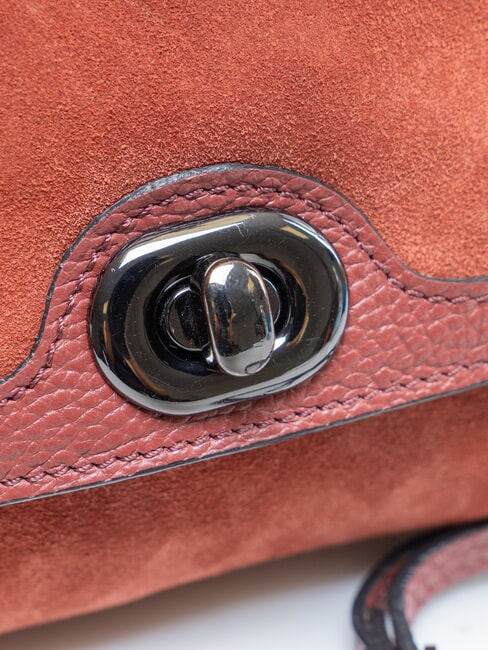 SHAILA Mini sac &agrave; main avec bandouli&egrave;re terre cuite - Sacs pour Femme