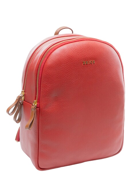 CREMONA Sac &agrave; dos en cuir, deux compartiments rouge - Sacs pour Femme