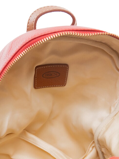CREMONA Sac &agrave; dos en cuir, deux compartiments rouge - Sacs pour Femme