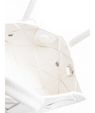 CALVIN KLEIN WOVEN Sac &agrave; main avec bandouli&egrave;re alysse blanche - Sacs pour Femme - 5