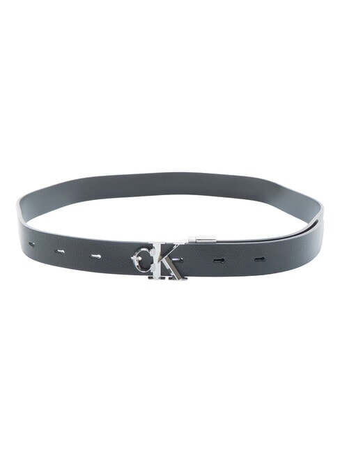 CK HARDWARE Ceinture r&eacute;versible en cuir sur noir - Ceintures