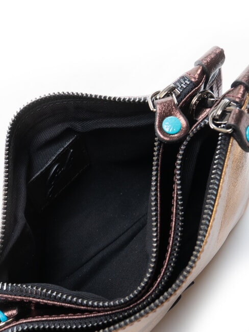 BELLA Mini sac bandouli&egrave;re en cuir peigne du d&eacute;sert. - Sacs pour Femme