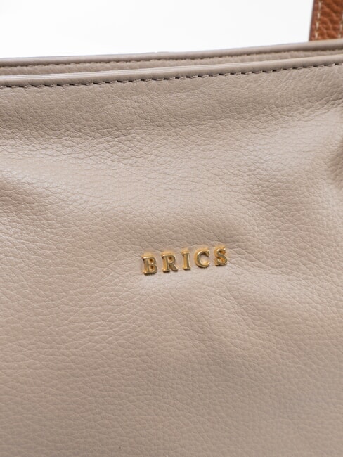 CREMONA Sac cabas en cuir, sac bandouli&egrave;re tourterelle - Sacs pour Femme