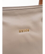 BRIC&rsquo;S CREMONA Sac cabas en cuir, sac bandouli&egrave;re tourterelle - Sacs pour Femme - 3
