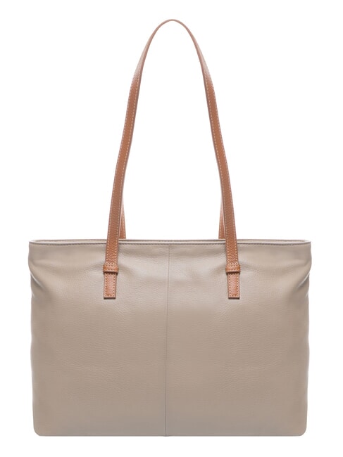 CREMONA Sac cabas en cuir, sac bandouli&egrave;re tourterelle - Sacs pour Femme