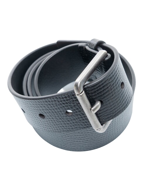 CASUAL ROLLER ceinture en cuir noir/argent antique - Ceintures